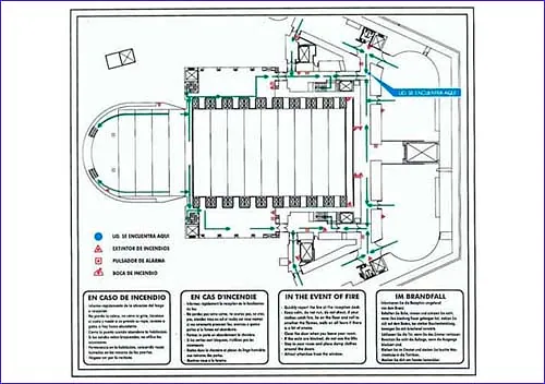 Instalaciones Coexma planos de evacuación